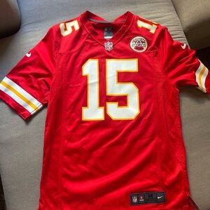 Chiefs NFL Mahomes Red On-Field Jersey with Logo